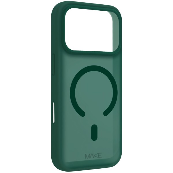 Фото - Чохол для смартфону MAKE for Apple iPhone 17 Pro Max Silicone Aura Magnet Forest Green (MCLAM-AI17PMFG)
